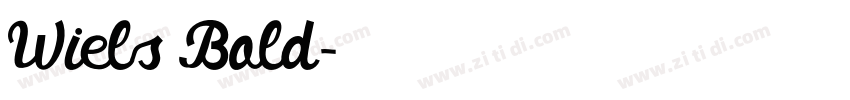 Wiels Bold字体转换